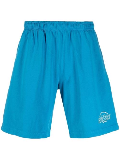 Shorts with logo SPORTY & RICH | SH482ATHLETICSGYMSHORTOCEAN/WHITE